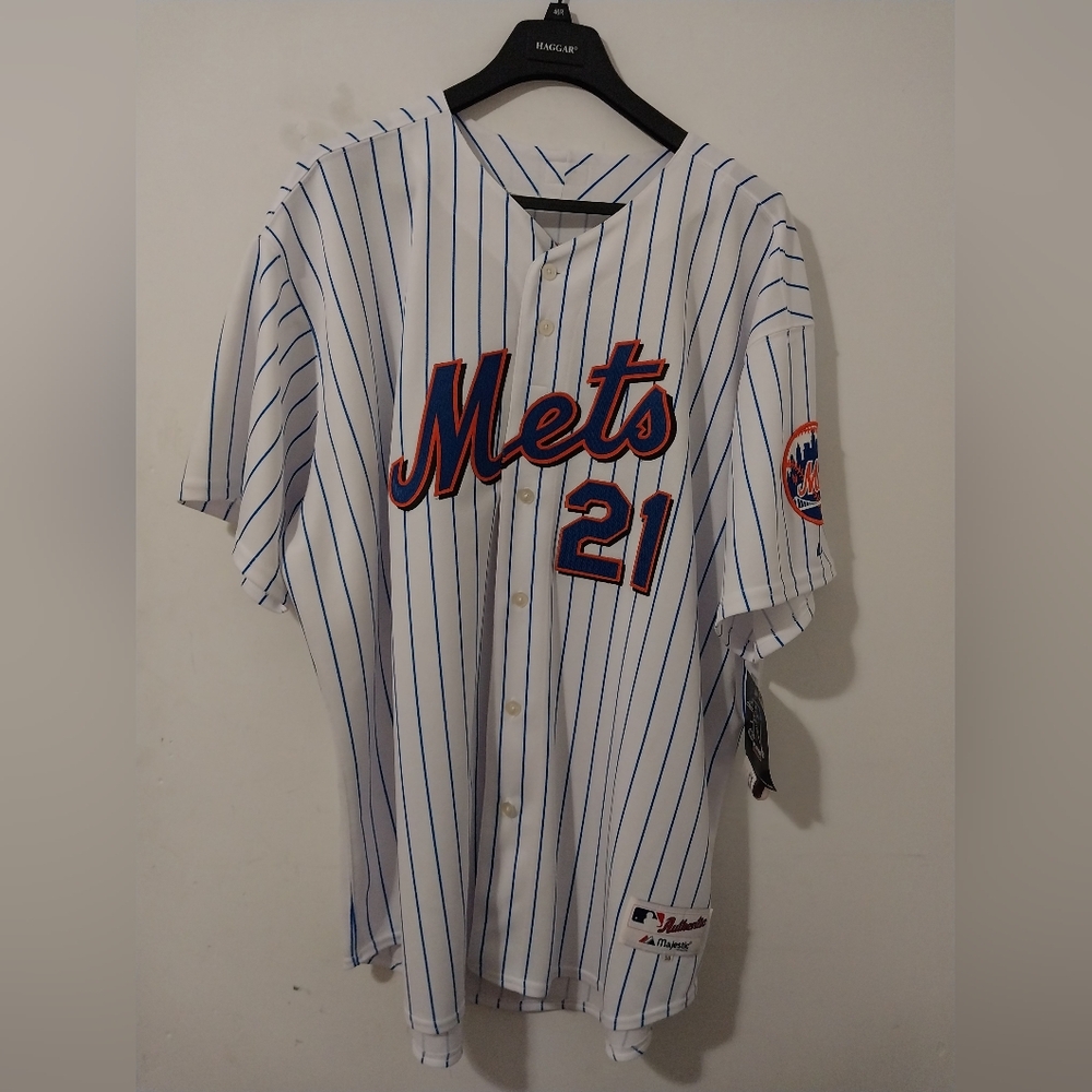Majestic Authentic Ny Mets Carlos Delgado Home Jersey Size 58